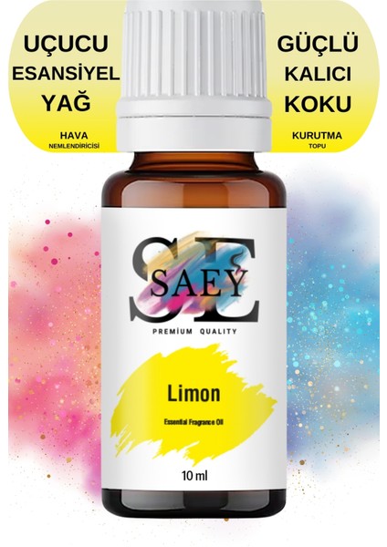 Limon Esansiyel Uçucu Koku Yağ Buhurdanlık Yağı Difüzör Esansı Hobi Esans 10ml
