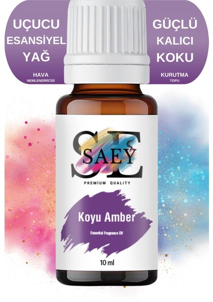 Koyu Amber Esansiyel Uçucu Koku Yağ Buhurdanlık Yağı Difüzör Esansı Hobi Esans 10ml