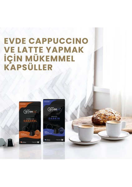 Espresso Vanilya Aroma Aluminium Nespresso Kapsül Kahve 10'lu (Nespresso Uyumlu)