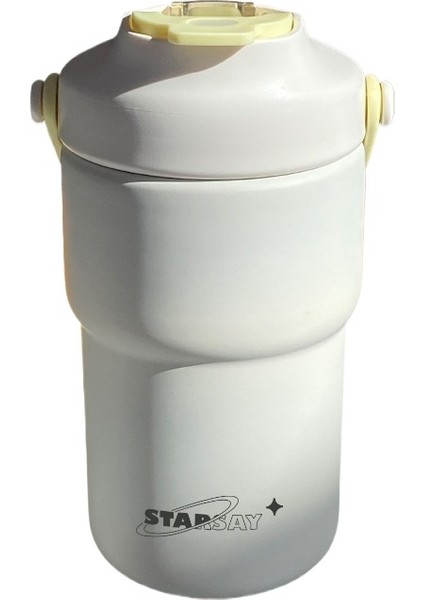 450ML/500ML Siyah Erik Soslu Saman Termos Bardak (Yurt Dışından)