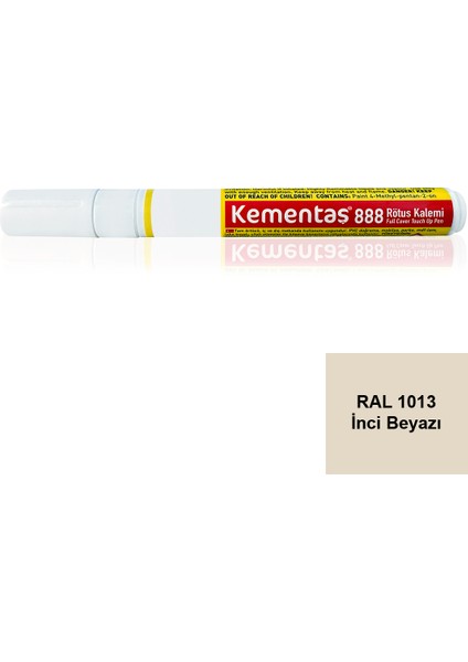 Tam Örtücü Rötuş Kalemleri Ral 1013 Inci Beyazı Tam Örtücü Rötuş Kalemi