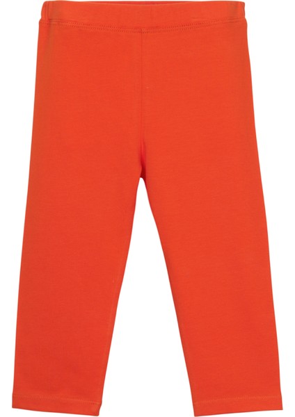 Kiremit Basic Kız Çocuk Diz Altı Tayt Kapri