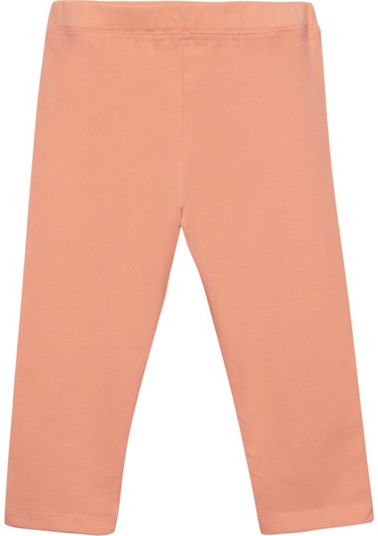 Kayısı Basic Kız Çocuk Diz Altı Tayt Kapri