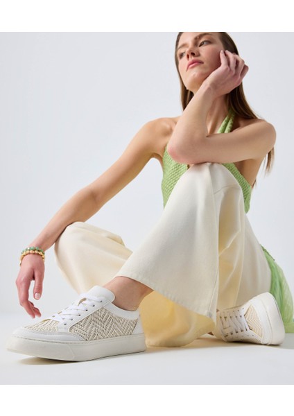 Kontrast dokulu sneaker IS1240062024002 fiyatları