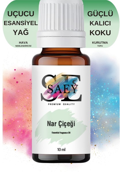 Nar Çiçeği Esansiyel Uçucu Koku Yağ Buhurdanlık Yağı Difüzör Esansı Hobi Esans 10ml