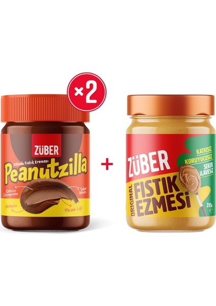 Peanutzilla X2+ Original Fıstık Ezmesi X1