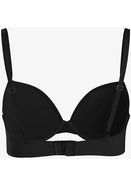 Scm Lıngerıe Siyah Balenli Dolgusuz Düz Tişört Sütyen 2'li Paket indirimleri