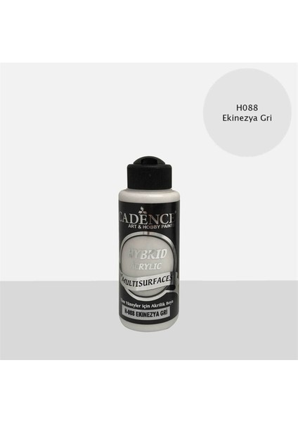 H 022 Ekinezya Gri Hibrid Akrilik Hobi Boyası 120 ml