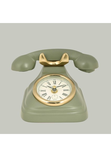 Vitale Metal Retro Telefon Saat 14*19*12 cm AK.IV0344