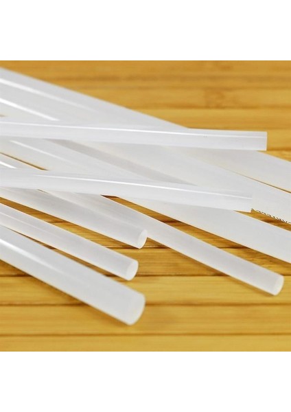 Şeffaf Çubuk Silikon 11mm Kalın Sıcak Mum Silikon 22cm 10 ADET