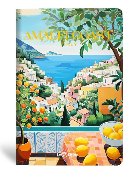 4'lü Coastal Cıtıes Defter Seti Çizgisiz 13X20