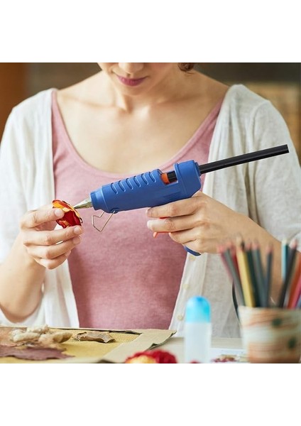 Beyaz Çubuk Silikon 11mm Kalın Sıcak Mum Silikon 22cm 10 ADET