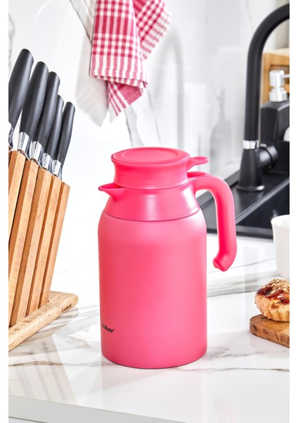 2 Litre Çift Katmanlı 304 Paslanmaz Çelik Termos (Outdoor, Kamp, Piknik, Ofis, Seyahat, Ev)