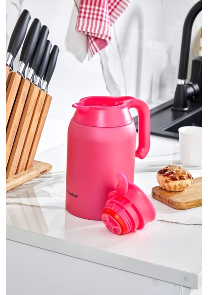 2 Litre Çift Katmanlı 304 Paslanmaz Çelik Termos (Outdoor, Kamp, Piknik, Ofis, Seyahat, Ev) fırsatları