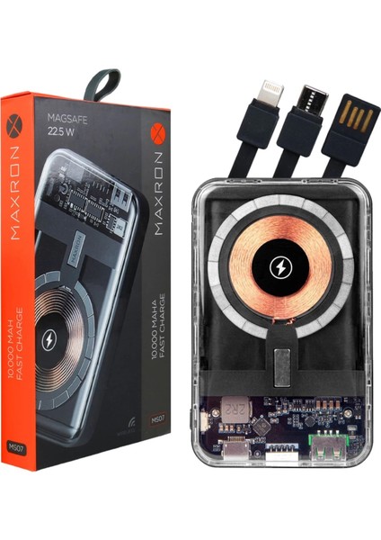 MS07 10000 Mah 22.5 Watt Wıreless Şarj Özellikli Magsafe Powerbank fiyatları