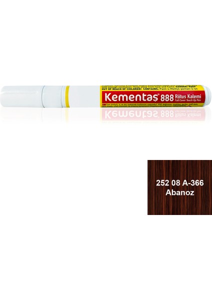 Tam Örtücü Rötuş Kalemleri 252 08 A-366 Abanoz Tam Örtücü Rötuş Kalemi