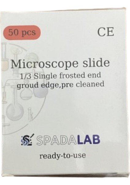 Mikroskop Lamı Tek Tarafı 1/3 Rodajlı Lam Microscope Slides 50'li Kutu fiyatları