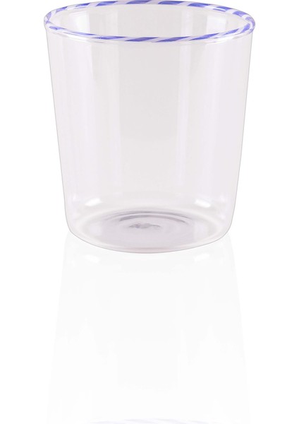 Borosilikat Su Bardağı Mavi 320 ml BRD0131