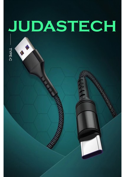 J10 Type-C 5A/100W Şarj ve Data Kablosu -2mt