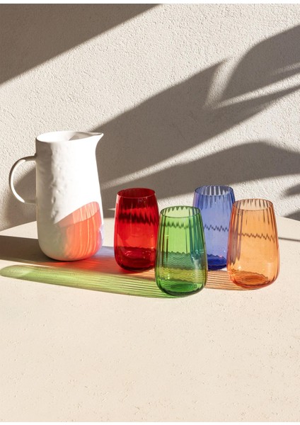 Cam Su Bardağı Yeşil 600 Ml