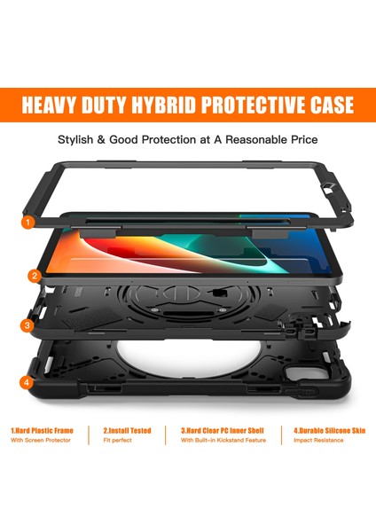 Xiaomi Pad 5 / Pad 5 Pro Için Silikon + Pc Tablet Kılıfı (Yurt Dışından) modelleri