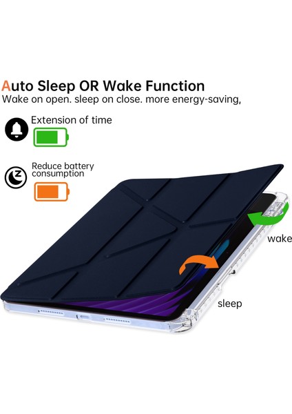 Xiaomi Pad 7/7 Pro Için Deformasyon Deri Kılıf (Yurt Dışından)