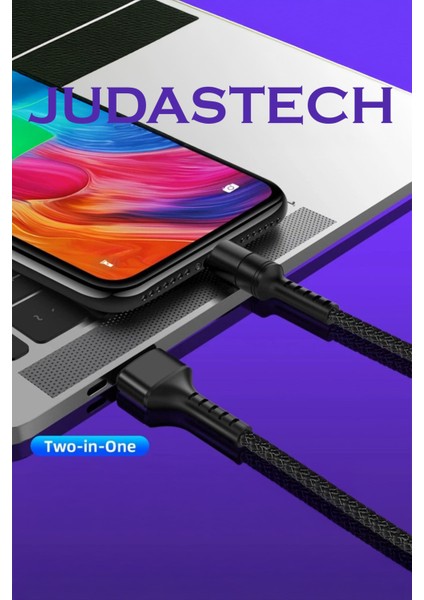 J10 Type-C 5A/100W Şarj ve Data Kablosu -2mt