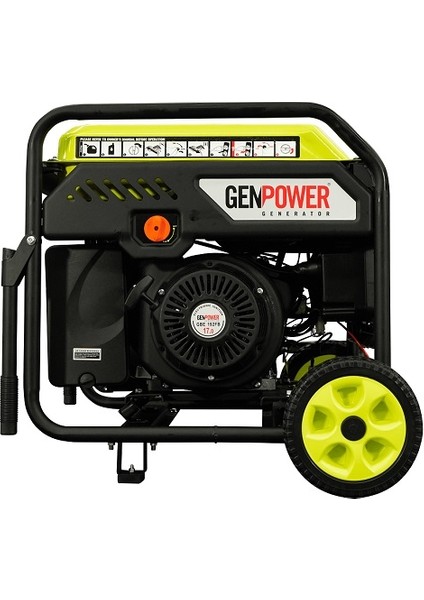 Marka Gbg 110 Ie Oto Model 11 Kva, Benzinli, Otomatik Transfer Panolu, Tekerlekli, MONOFAZE(220 Volt) Inverter Portatif Jeneratör