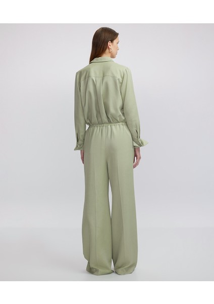 Nervür Dikişli Wide Leg Fit Pantolon fırsatları