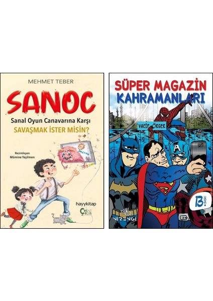 Sanoc Sanal Oyun Canavarına Karşı Savaşmak İster misin? - Süper Magazin Kahramanları 2 Kitap