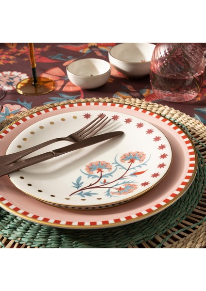 Gediz Porselen Pasta Tabağı 21 cm Renkli fiyatları