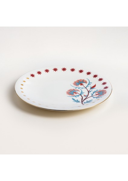 Gediz Porselen Pasta Tabağı 21 cm Renkli modelleri