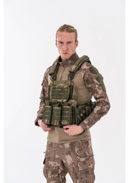 Combat Tactikal Fırtına Atak Hücum Yeleği Göbek Üstü - 202