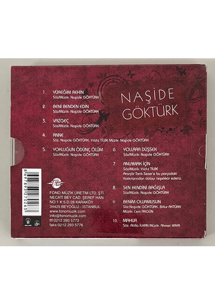 Naşide Göktürk - Yüreğim Rehin (Cd)