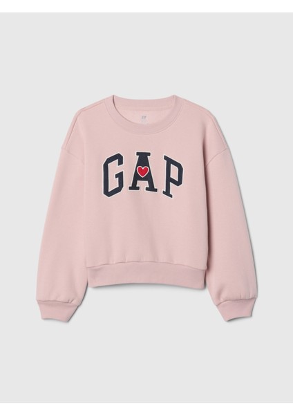 Kız Çocuk Pembe Gap Logo Vintage Soft Sweatshirt fiyatları
