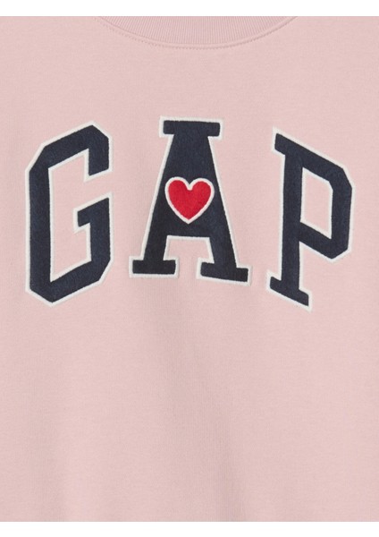 Kız Çocuk Pembe Gap Logo Vintage Soft Sweatshirt modelleri