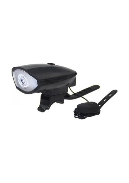 Xbyc 6163 USB Şarjlı Bisiklet Ön Lamba+Korna 140 Db Siyah Renk