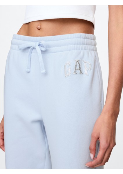 Kadın Açık Mavi Gap Logo Fleece Jogger Eşofman Altı modelleri