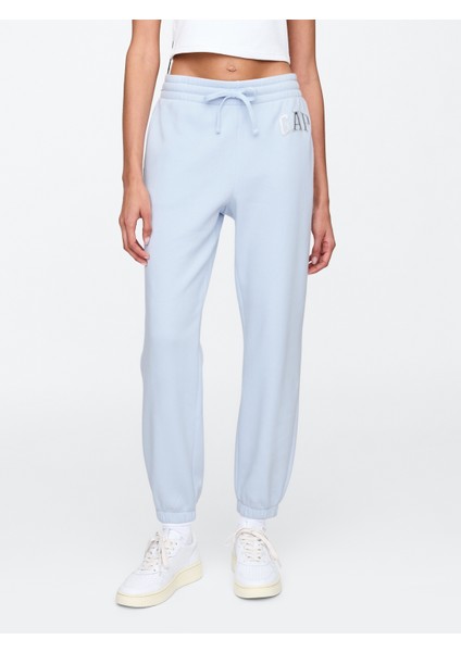 Kadın Açık Mavi Gap Logo Fleece Jogger Eşofman Altı fırsatları
