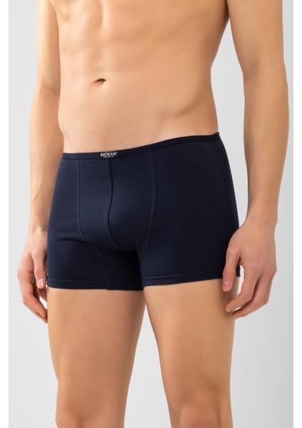 Erkek Modal Likralı Düz Boxer 1113 Lacivert