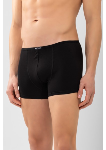 Erkek Modal Likralı Düz Boxer 1113 Siyah