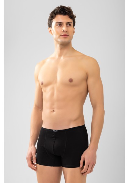 Erkek Modal Likralı Düz Boxer 1113 Siyah modelleri