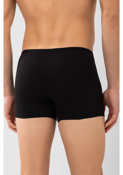 Erkek Modal Likralı Düz Boxer 1113 Siyah indirimleri