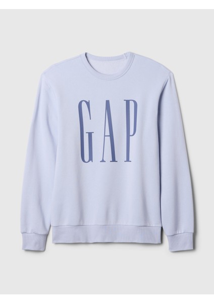 Erkek Açık Mavi Gap Logo Fleece Sweatshirt
