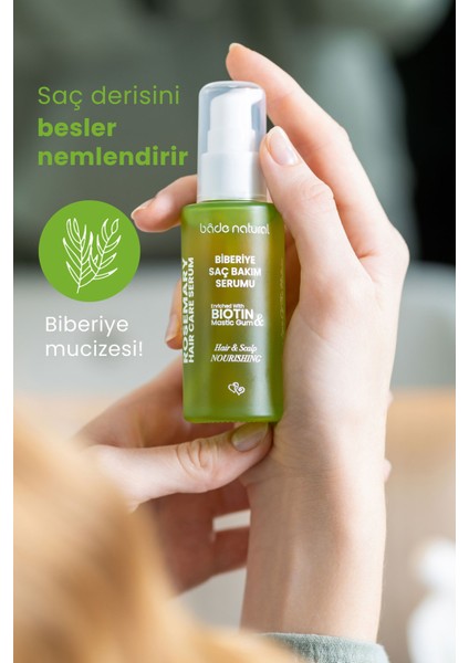 Biberiye Yağı ve Biotin Complex Yıpranmış Saçlar Için Güçlendirici Saç Bakım Serumu 50 ml