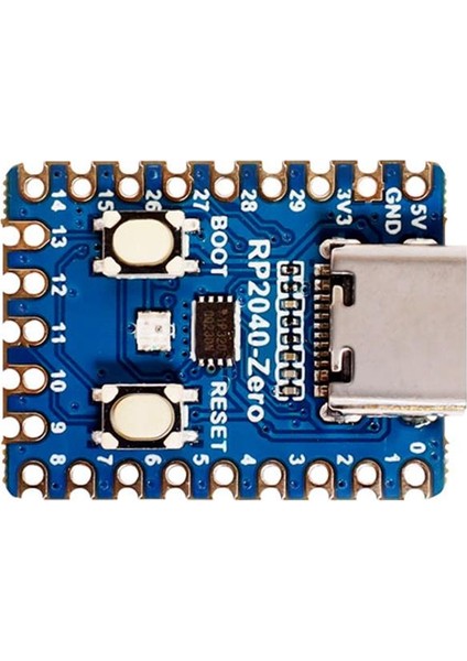 RP2040-ZERO Lehimli Raspberry Pi Geliştirme Kartı