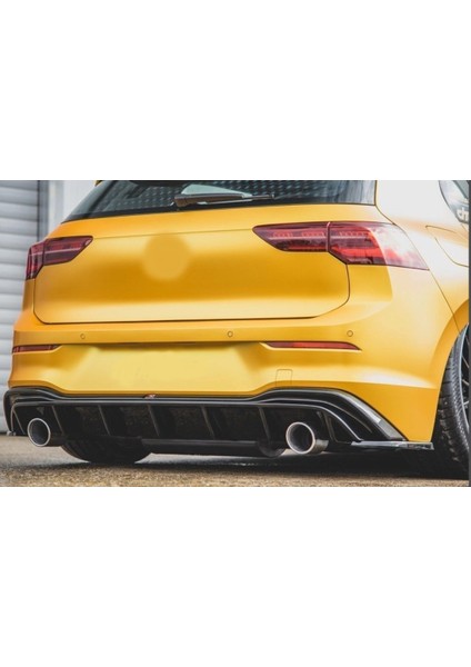 Golf 8 Içın Uyumlu Gtı Dıfuzor (Pıano Black) - Çıft Egzoz (Life,style,ımpression Paket Için)