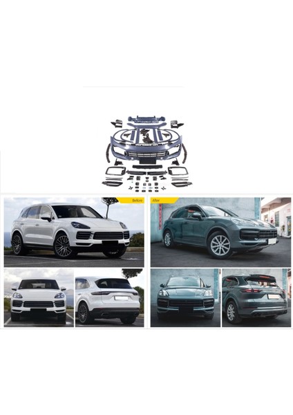 Cayenne 2018+ Içın Uyumlu 2020+ Turbo Facelıft Body Kıt fiyatları