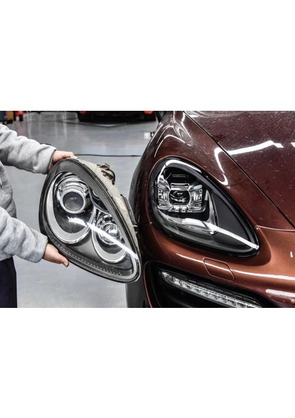 Cayenne 2011-2014 Içın Uyumlu Facelıft LED Far (2018+ Görünüm)