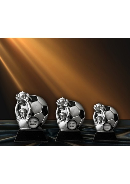 Ödül Kupası Futbol 6*9cm 3 Adet Grili Döküm Ekonomik